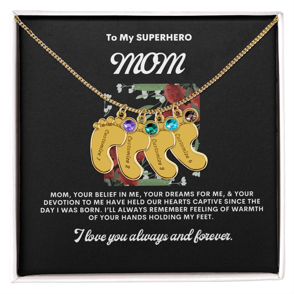 Necklace for Mom, Baby's Foot