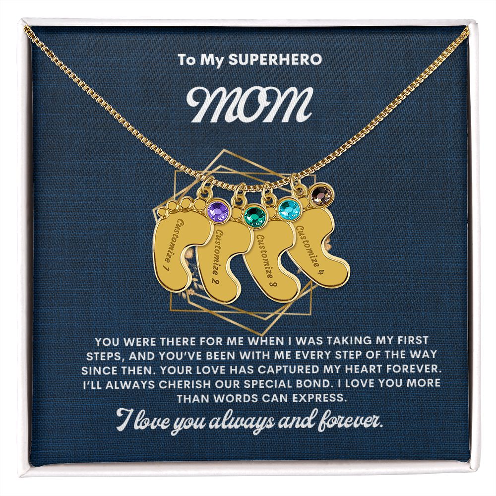 Necklace for Mom, Baby's Foot