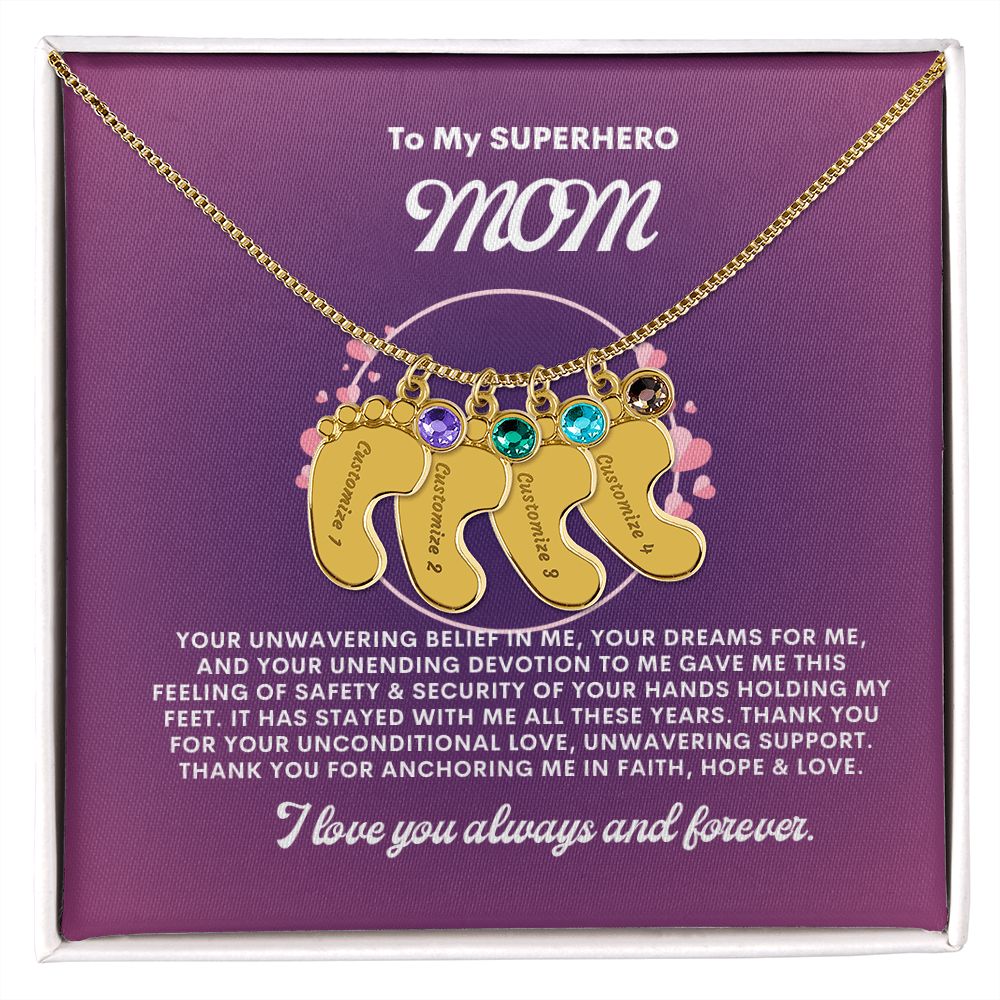 Necklace for Mom, Baby's Foot