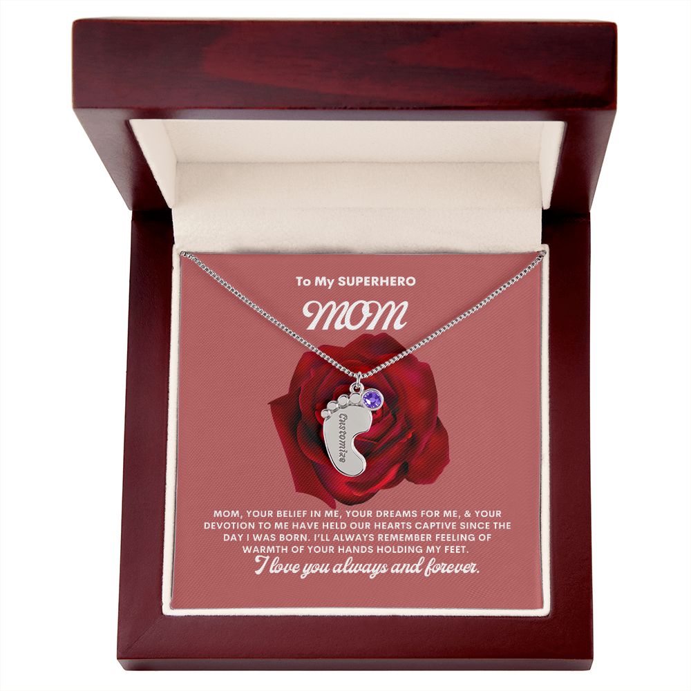 Necklace for Mom, Baby's Foot