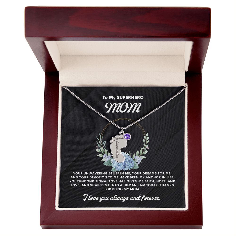 Necklace for Mom, Baby's Foot