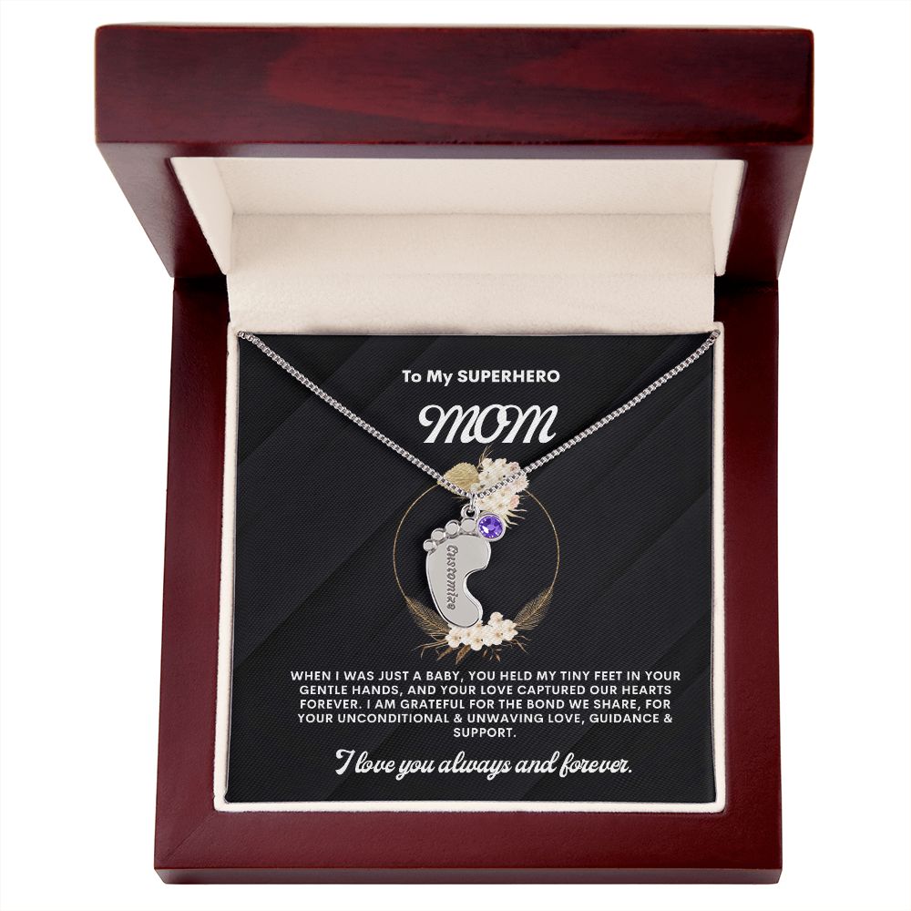 Necklace for Mom, Baby's Foot