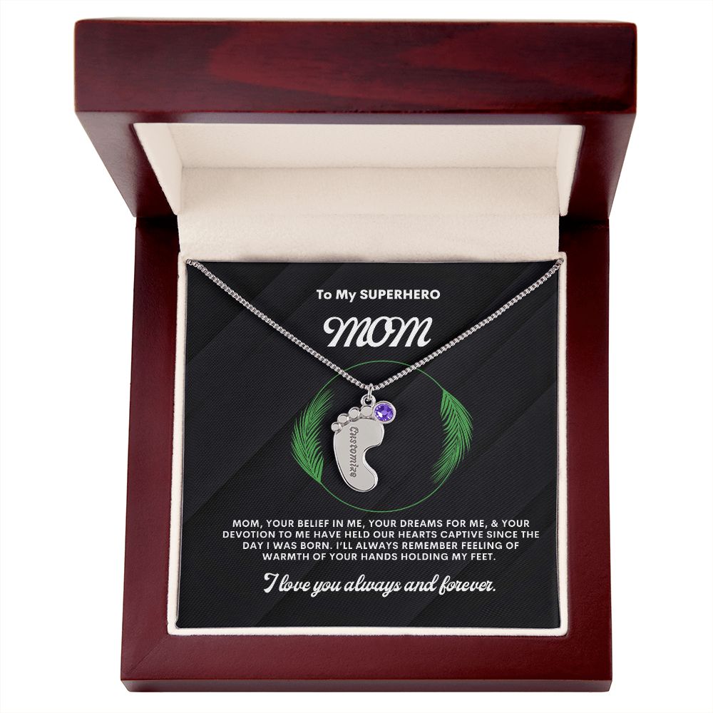Necklace for Mom, Baby's Foot