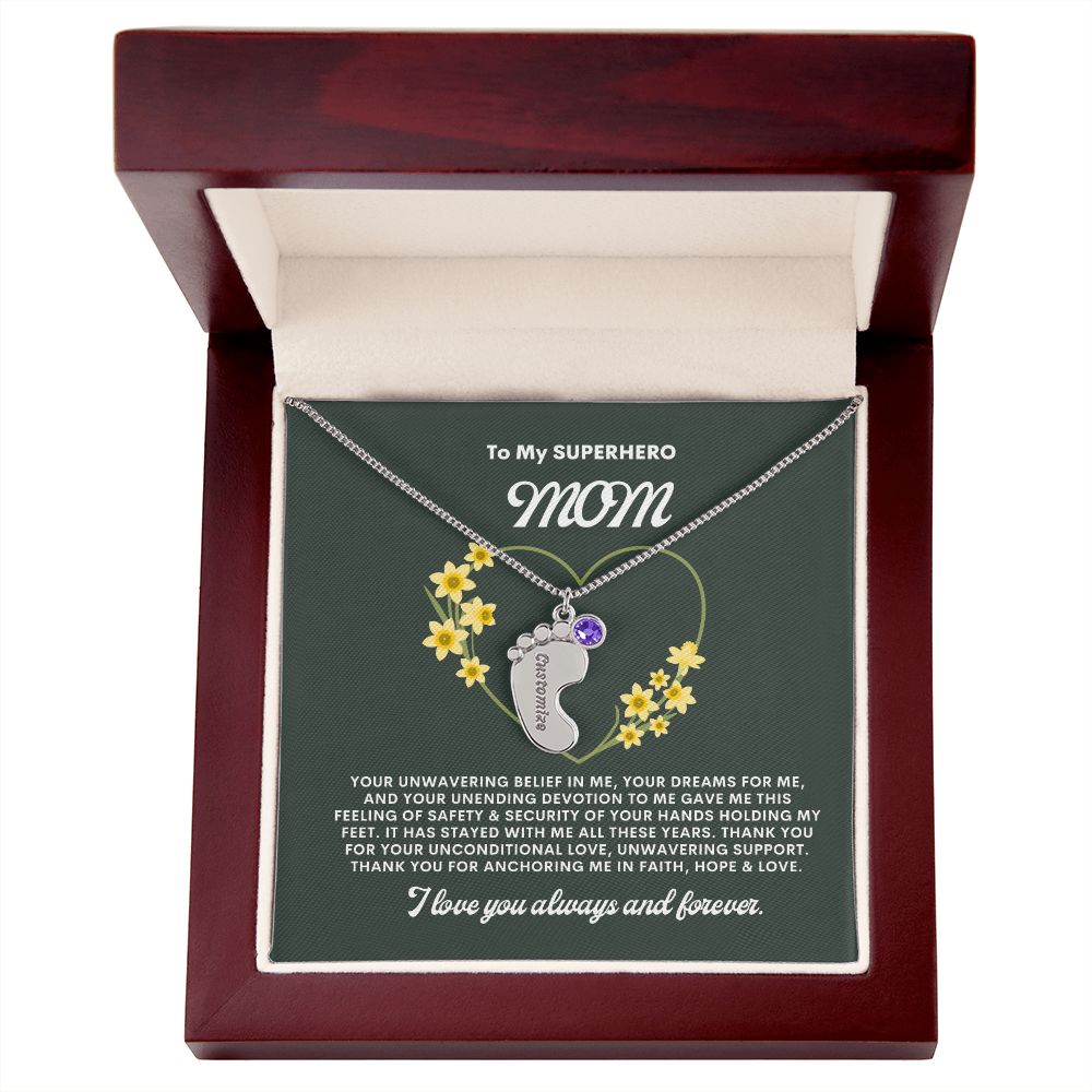 Necklace for Mom, Baby's Foot