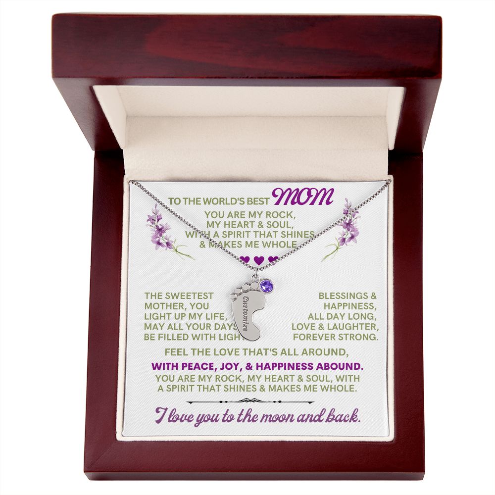 To my mom to thank her for everything.