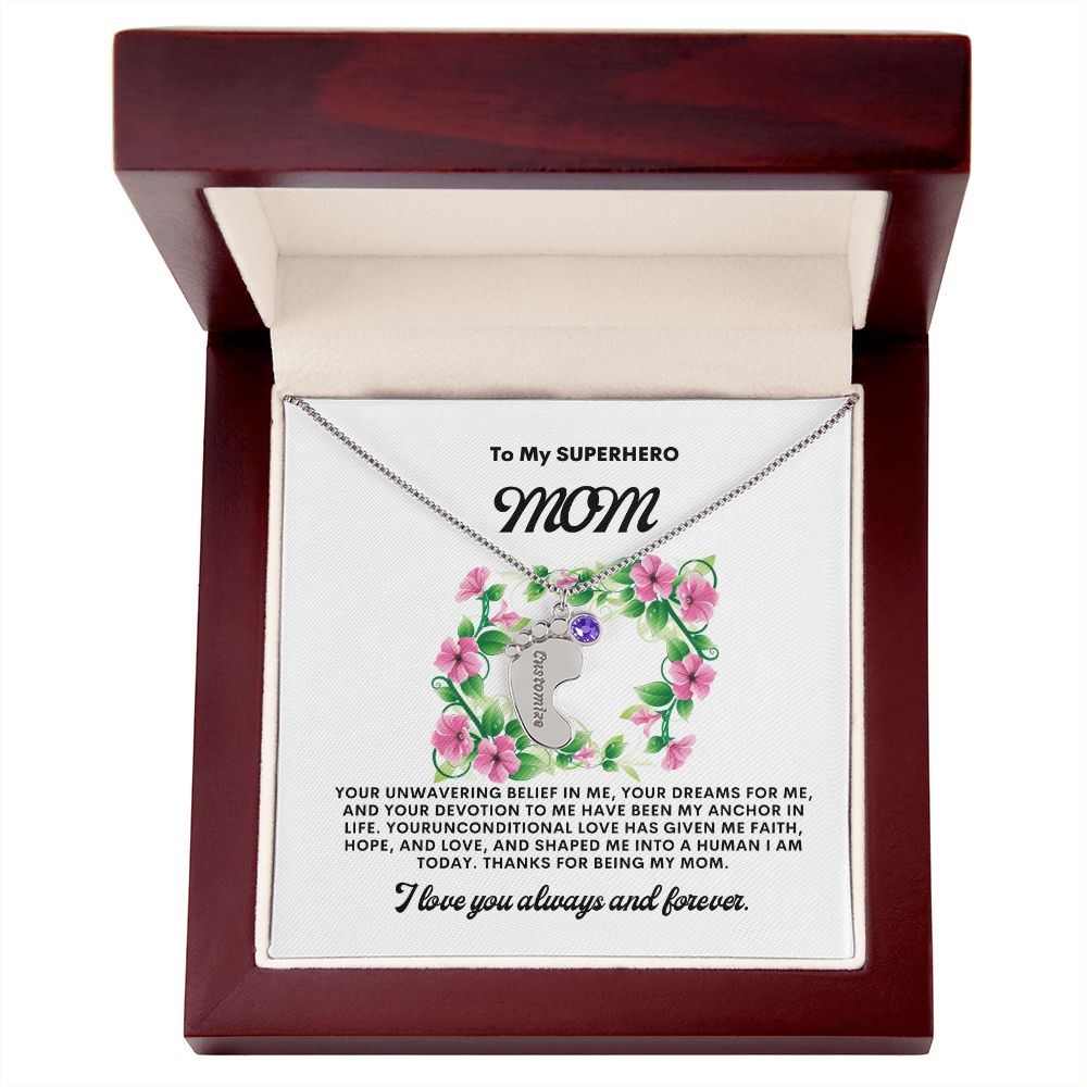 Necklace for Mom, Baby's Foot