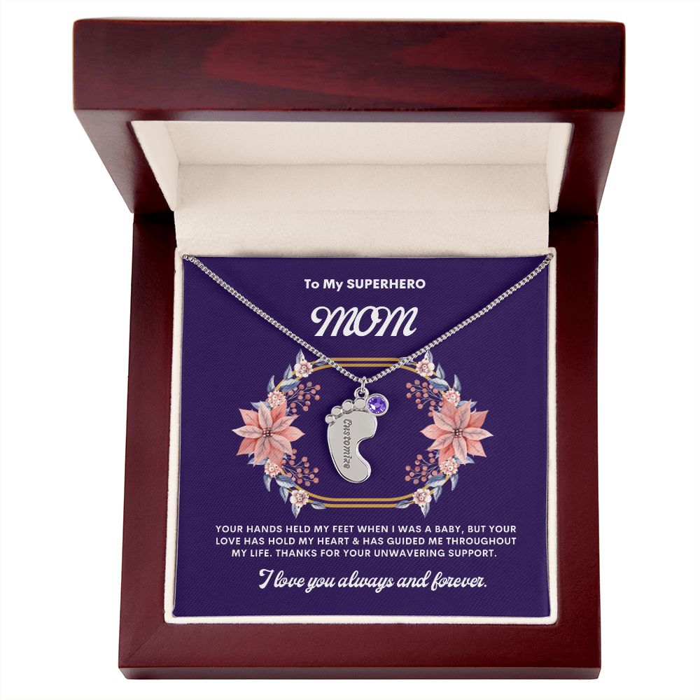 Necklace for Mom, Baby's Foot
