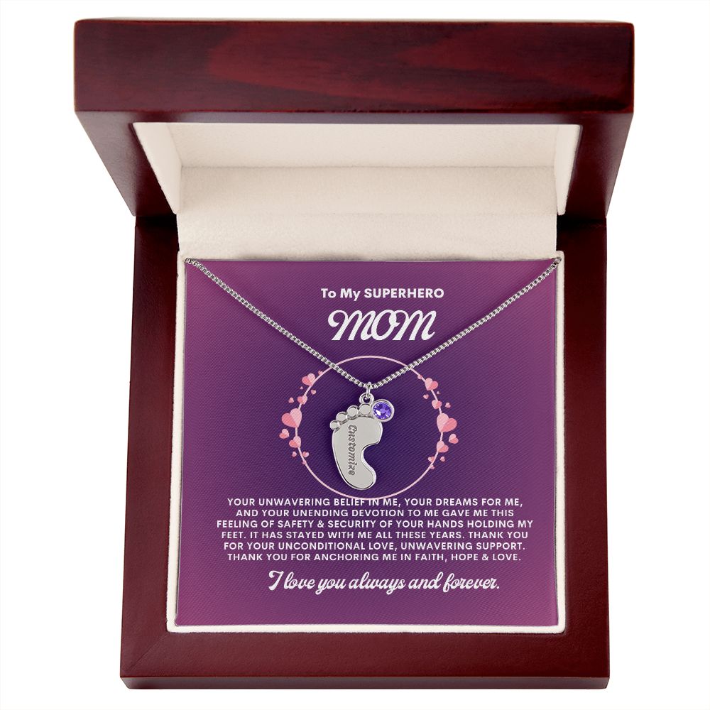 Necklace for Mom, Baby's Foot