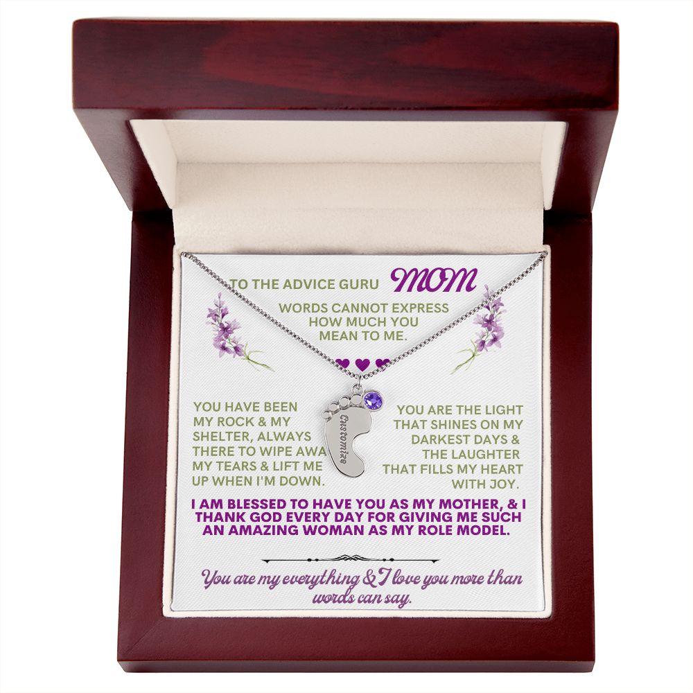 To my mom to thank her for everything.