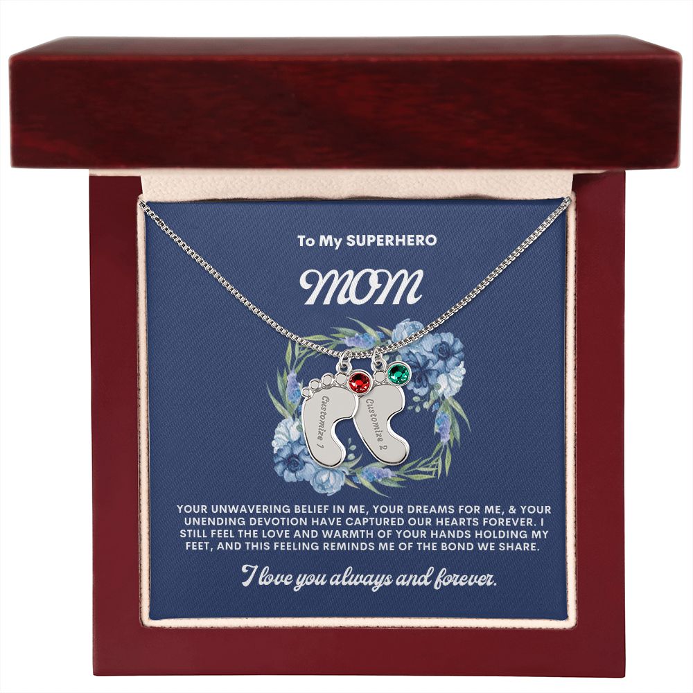 Necklace for Mom, Baby's Foot