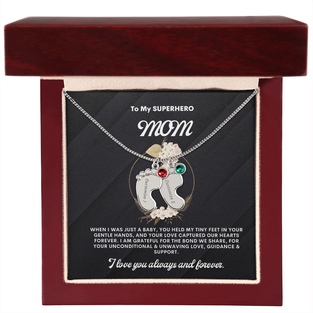 Necklace for Mom, Baby's Foot