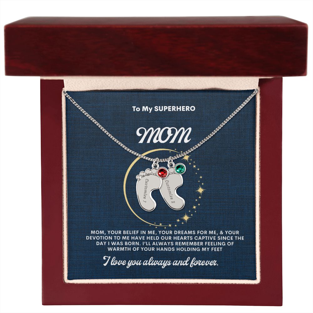 Necklace for Mom, Baby's Foot