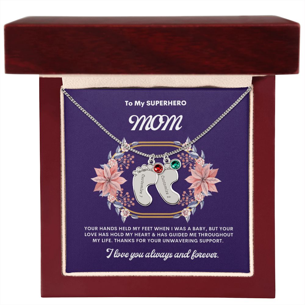 Necklace for Mom, Baby's Foot