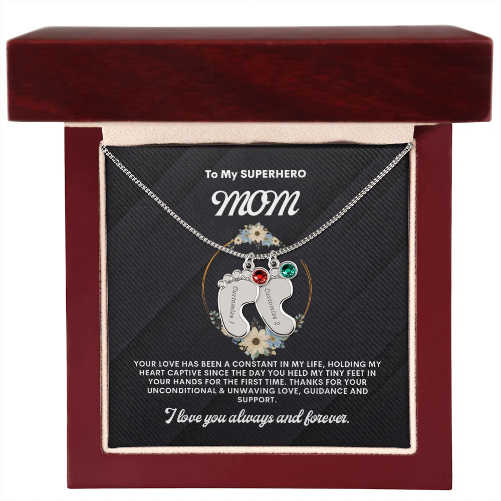 Necklace for Mom, Baby's Foot