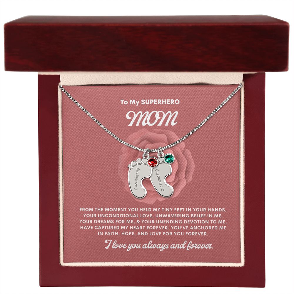 Necklace for Mom, Baby's Foot