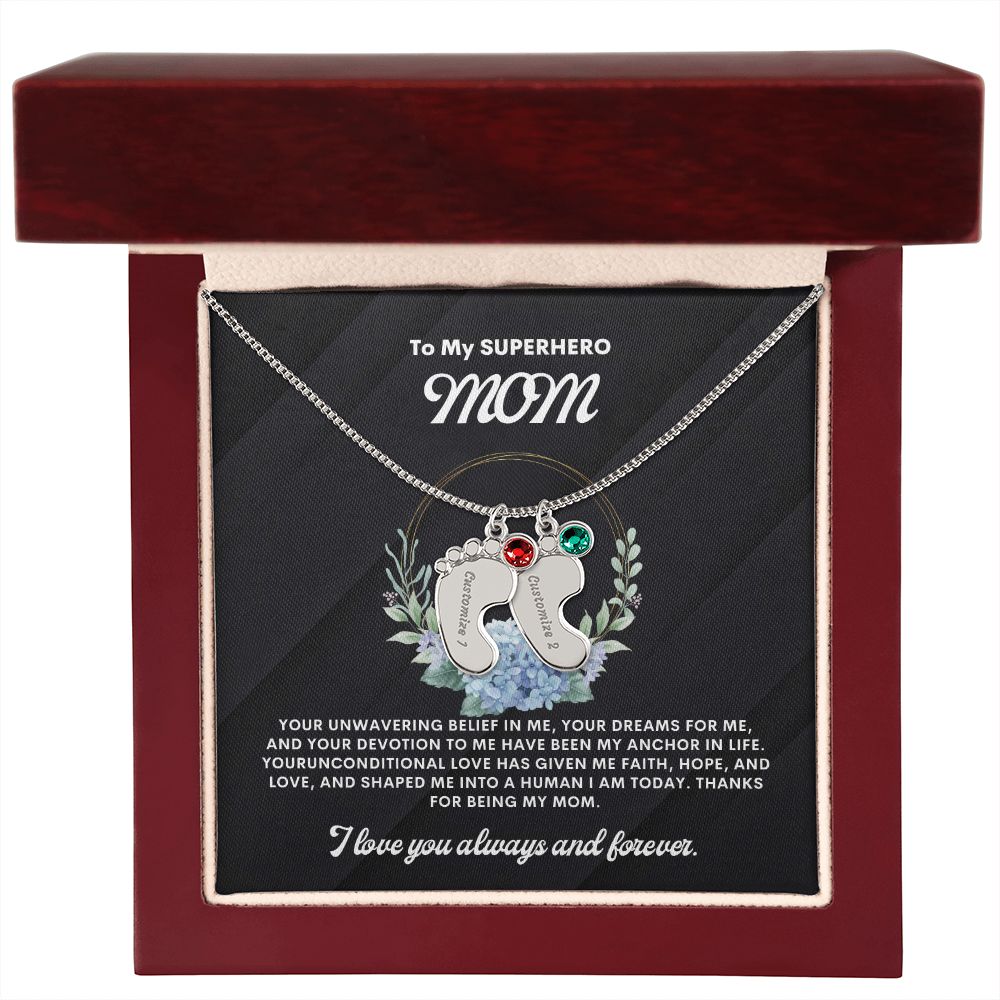 Necklace for Mom, Baby's Foot