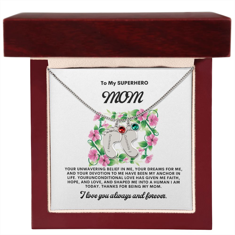 Necklace for Mom, Baby's Foot