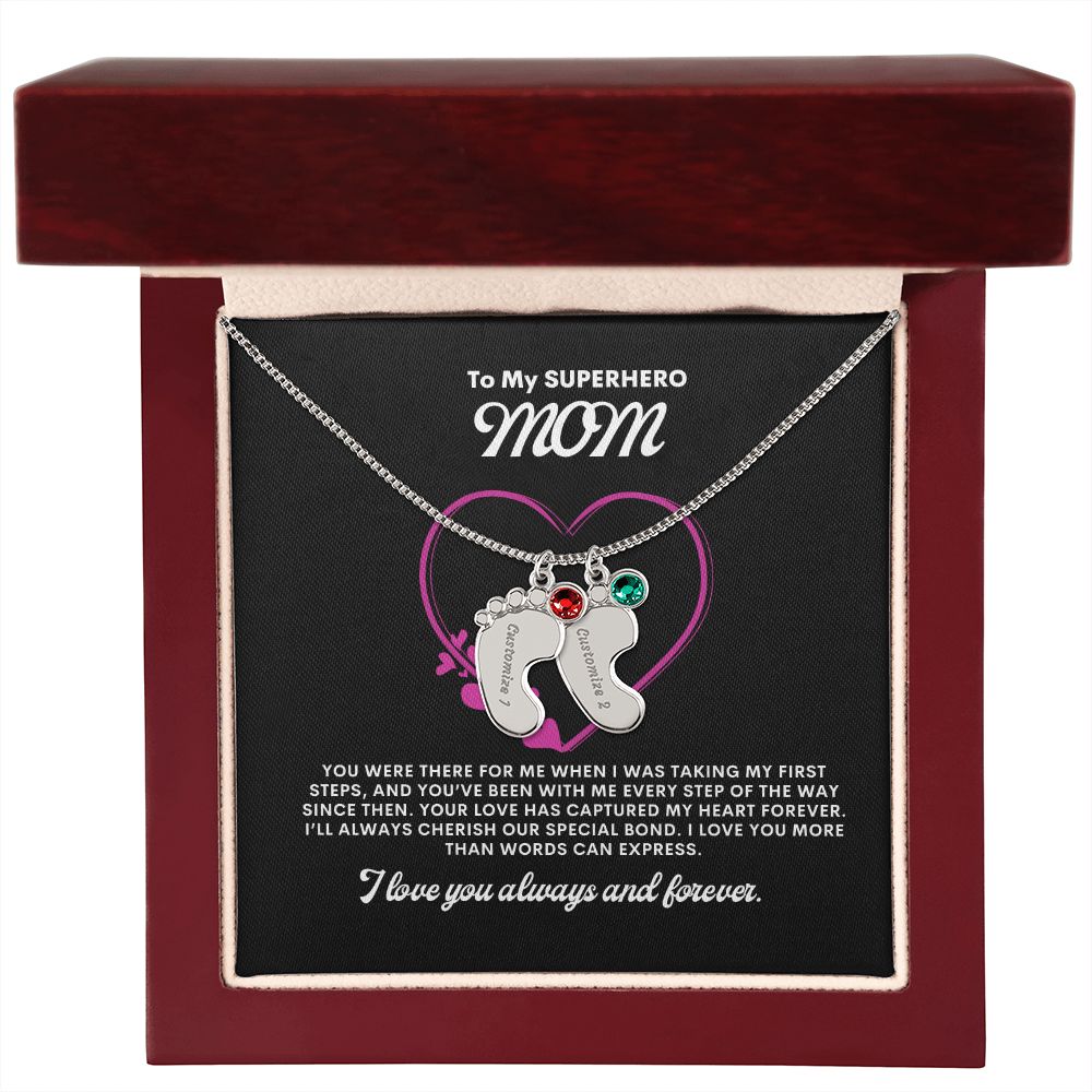 Necklace for Mom, Baby's Foot