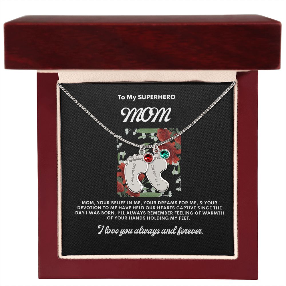 Necklace for Mom, Baby's Foot