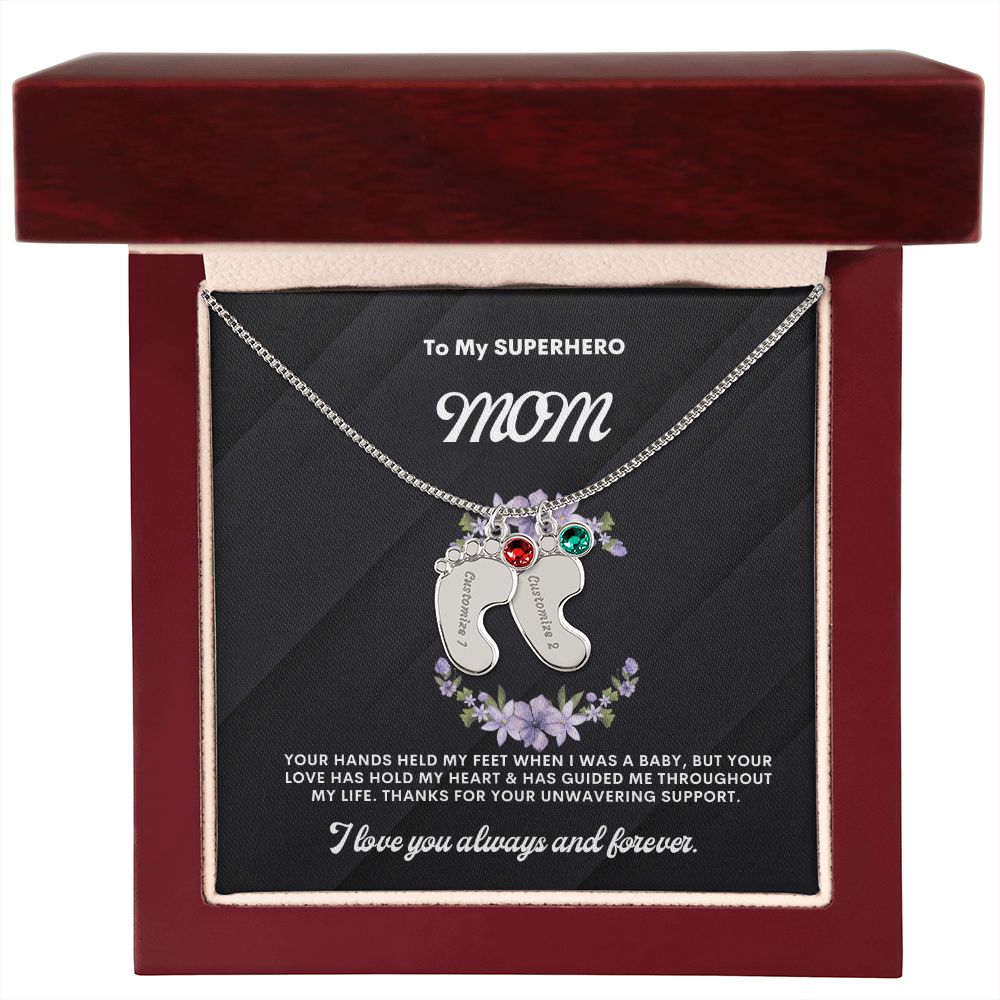 Necklace for Mom, Baby's Foot