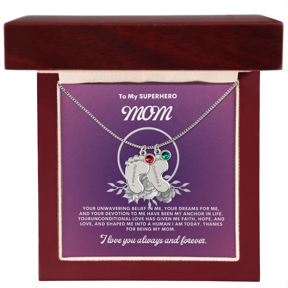 Necklace for Mom, Baby's Foot