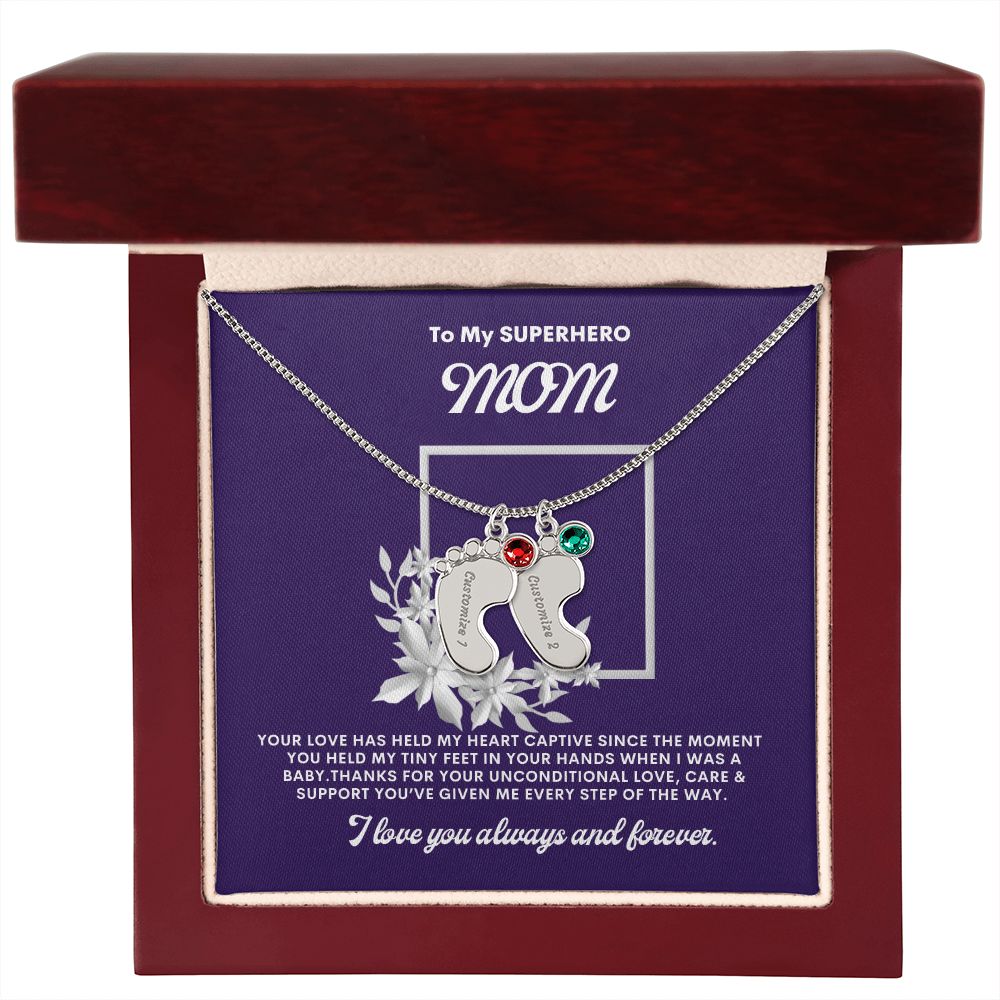 Necklace for Mom, Baby's Foot