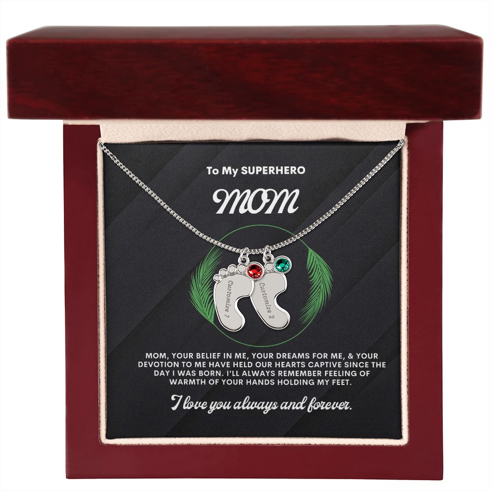 Necklace for Mom, Baby's Foot