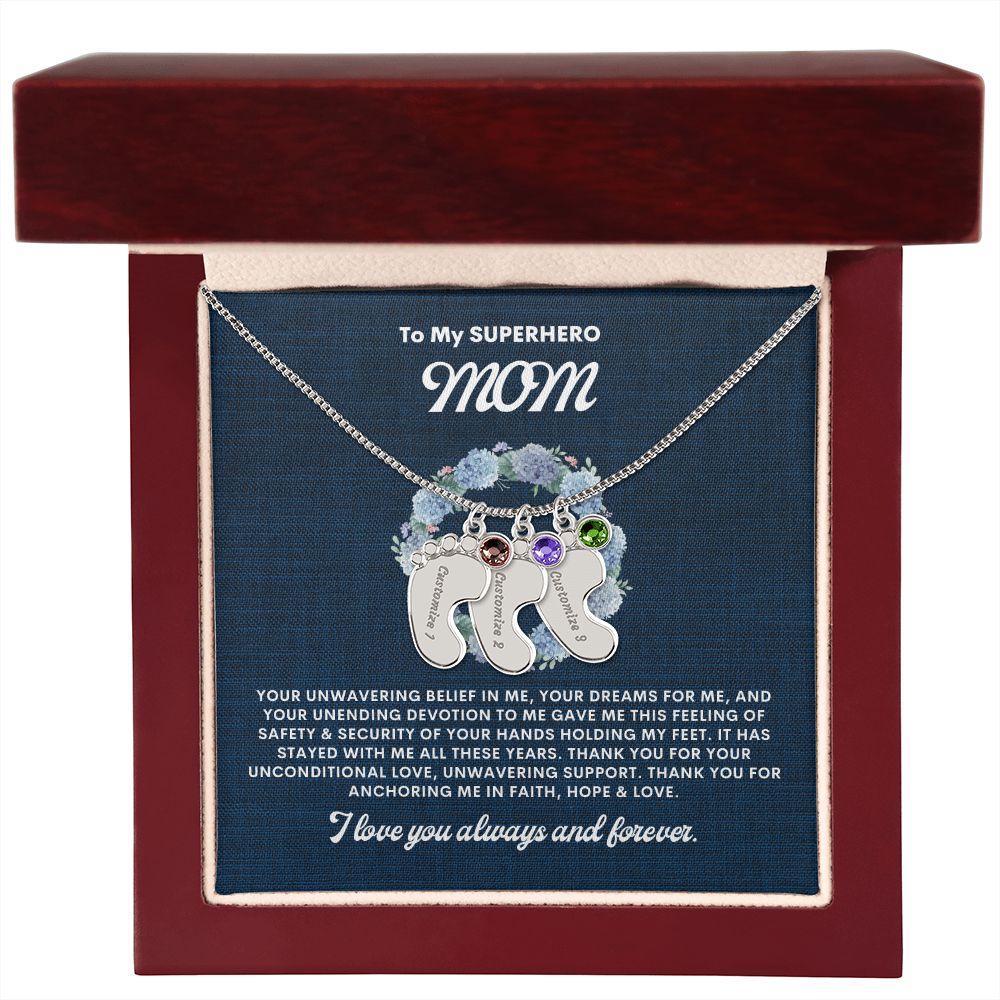 Necklace for Mom, Baby's Foot