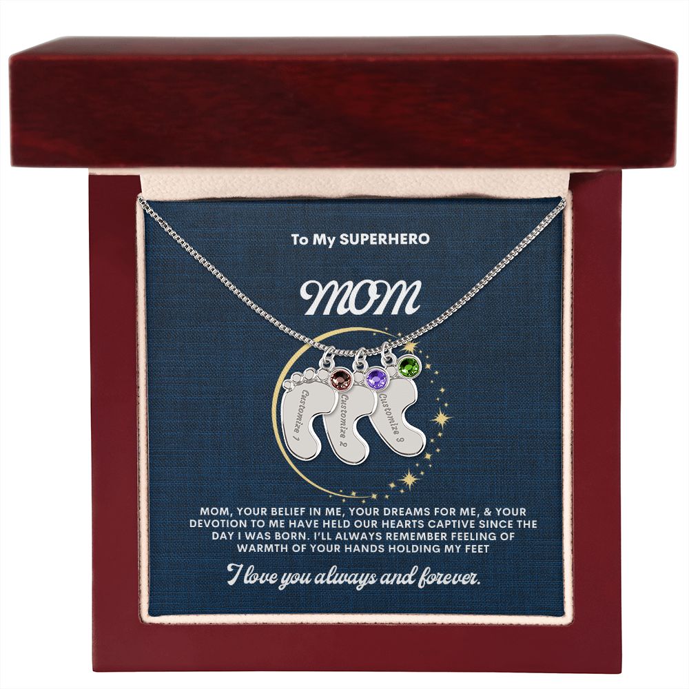 Necklace for Mom, Baby's Foot