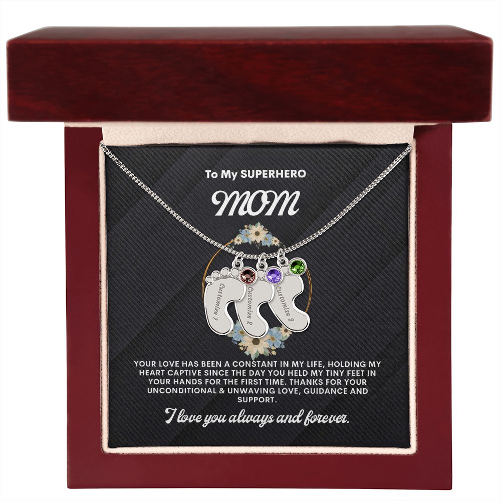 Necklace for Mom, Baby's Foot