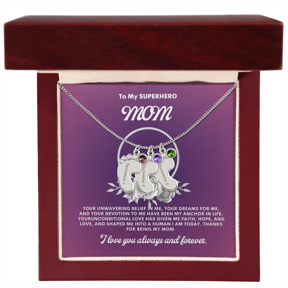 Necklace for Mom, Baby's Foot