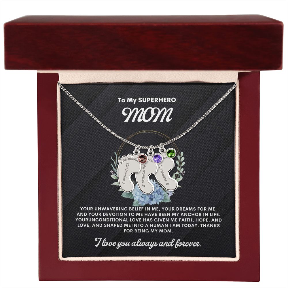Necklace for Mom, Baby's Foot
