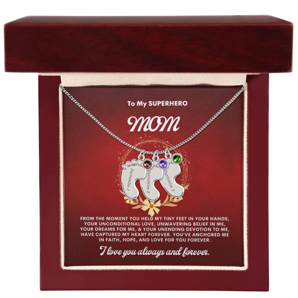 Necklace for Mom, Baby's Foot