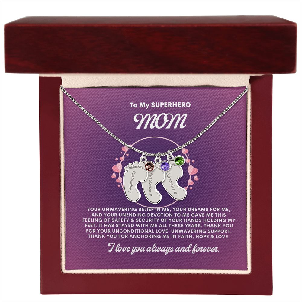 Necklace for Mom, Baby's Foot