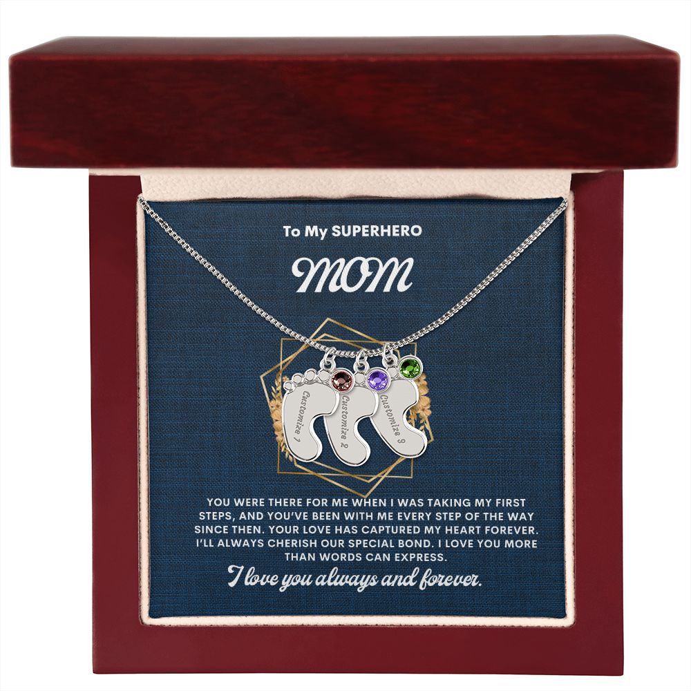 Necklace for Mom, Baby's Foot