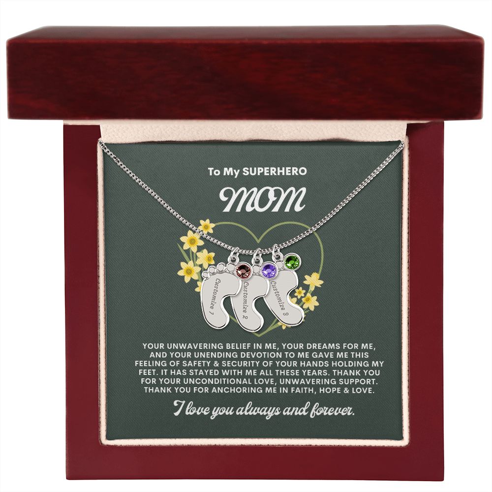 Necklace for Mom, Baby's Foot