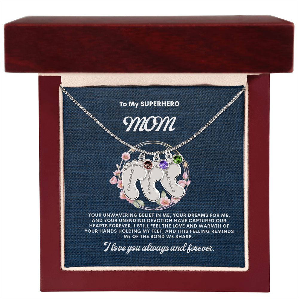 Necklace for Mom, Baby's Foot