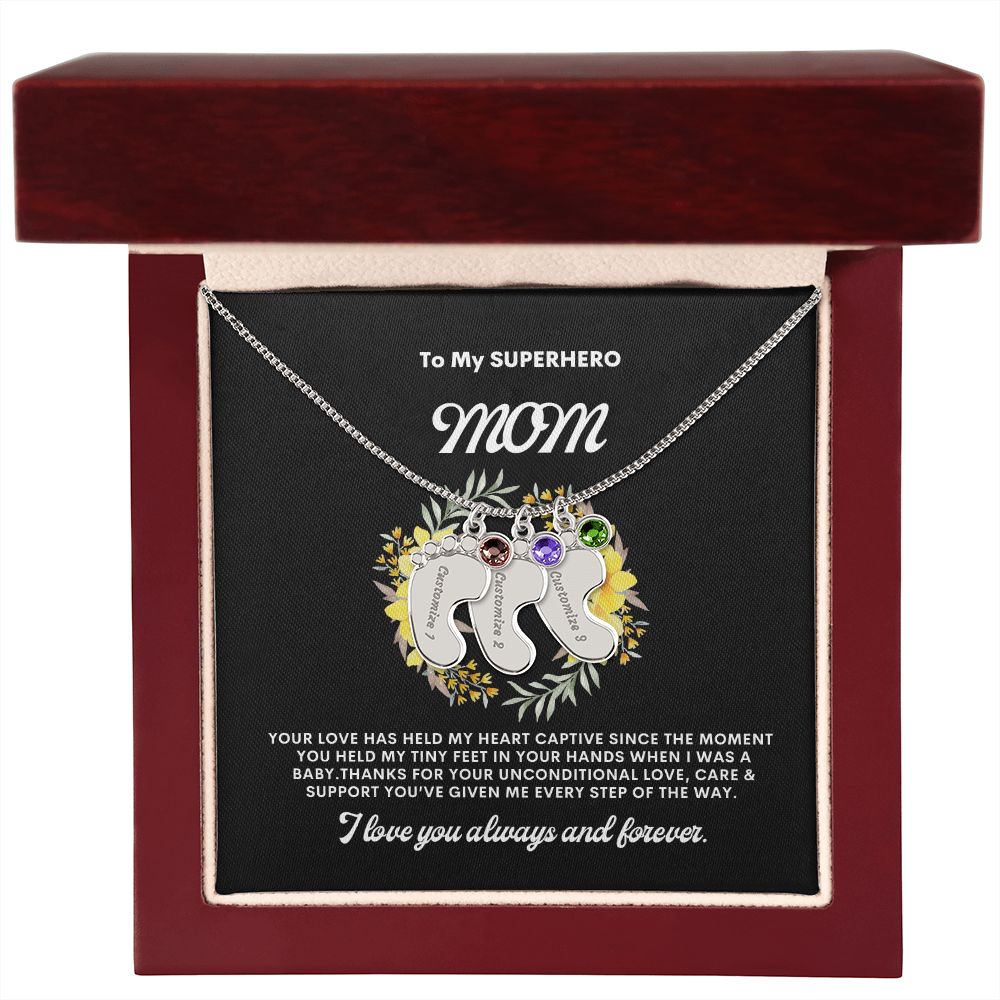 Necklace for Mom, Baby's Foot