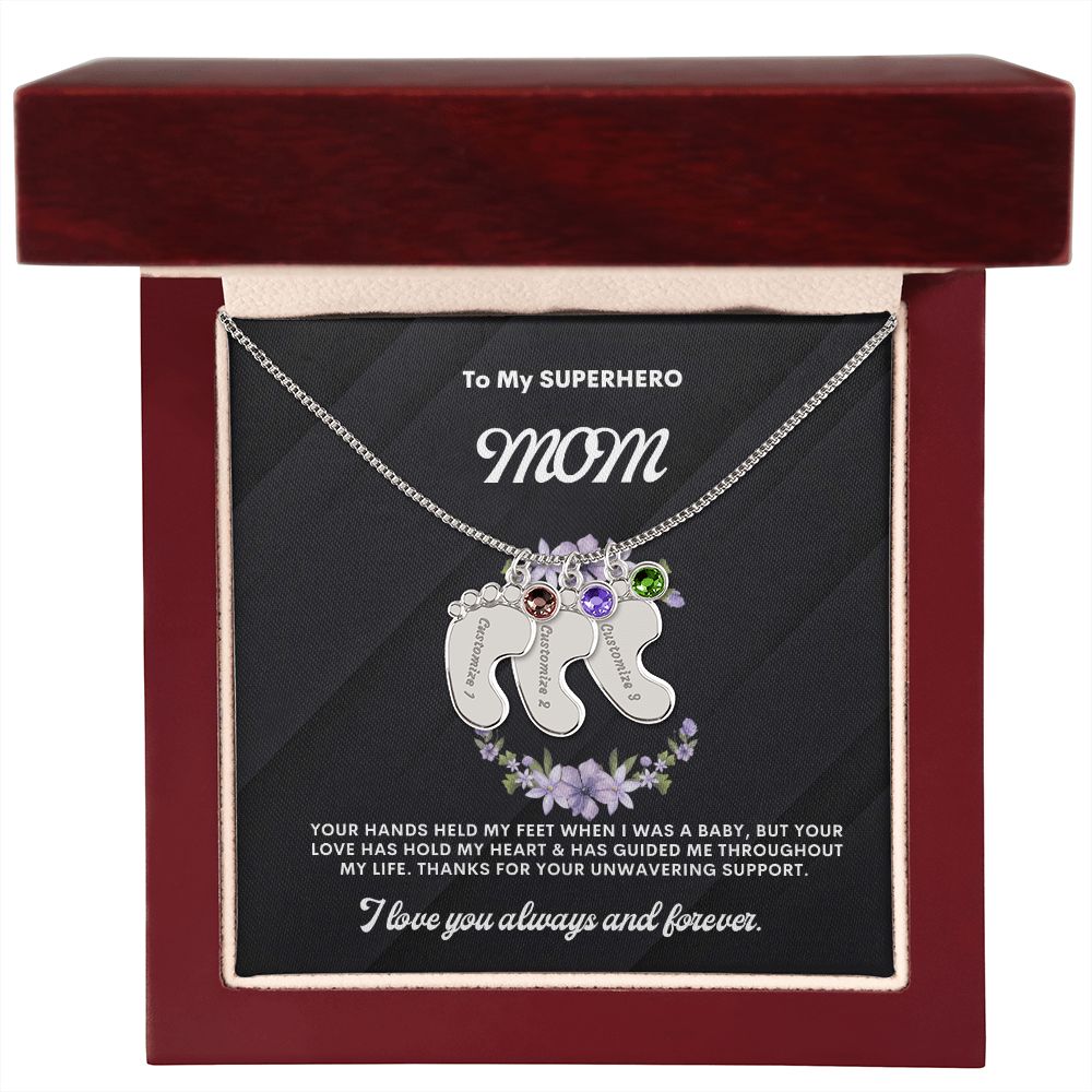 Necklace for Mom, Baby's Foot