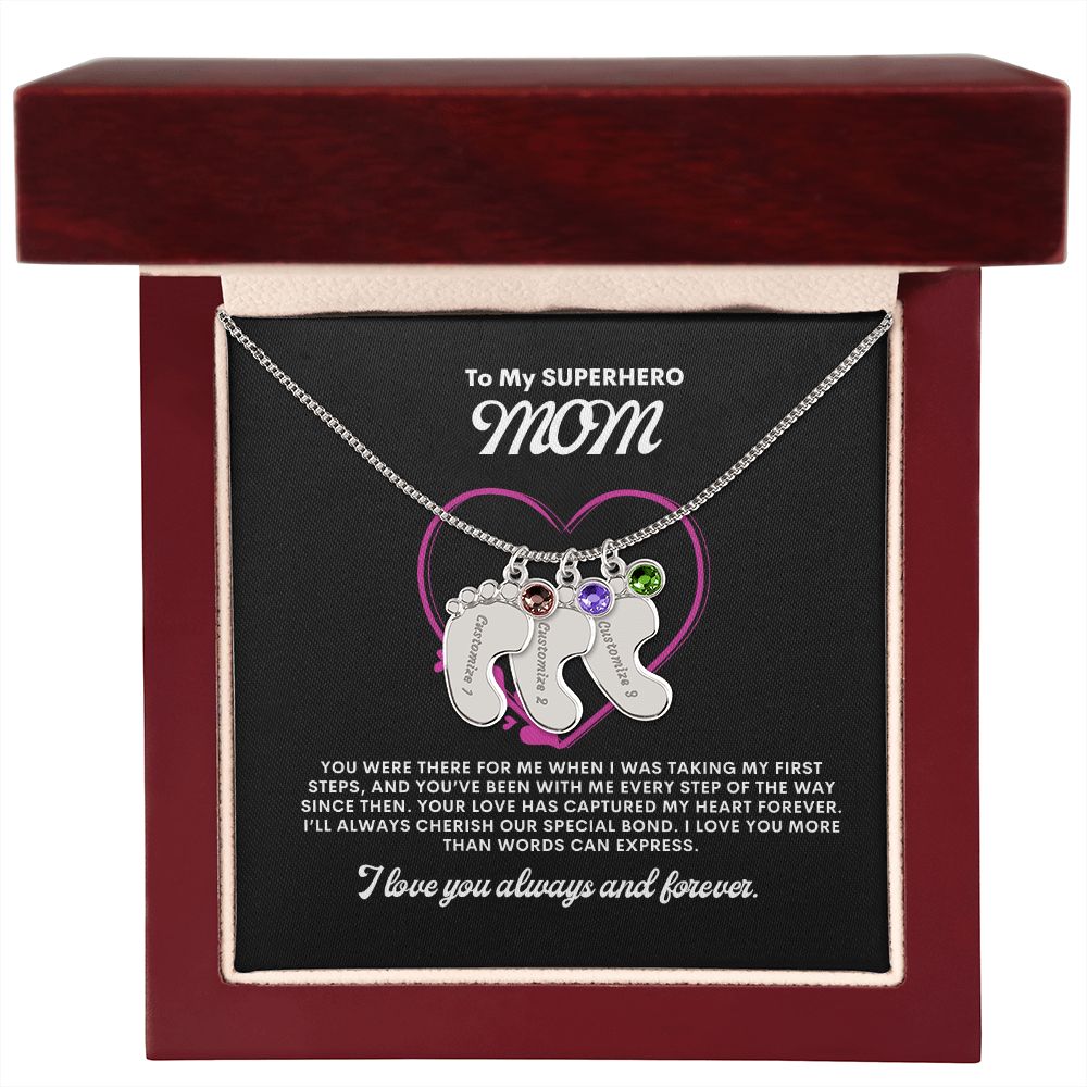 Necklace for Mom, Baby's Foot