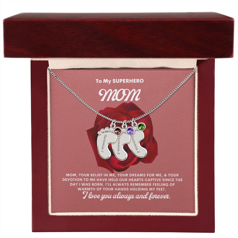 Necklace for Mom, Baby's Foot