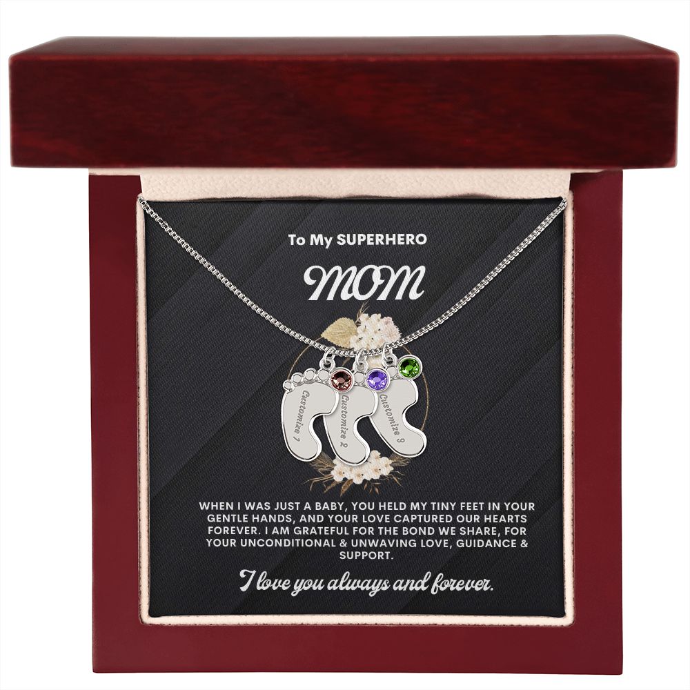 Necklace for Mom, Baby's Foot