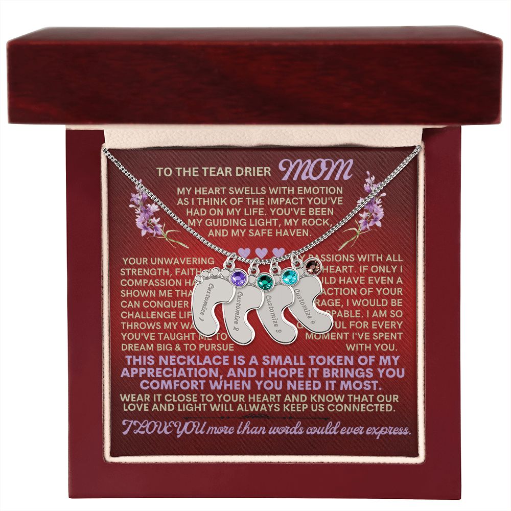 To my mom to thank her for everything.