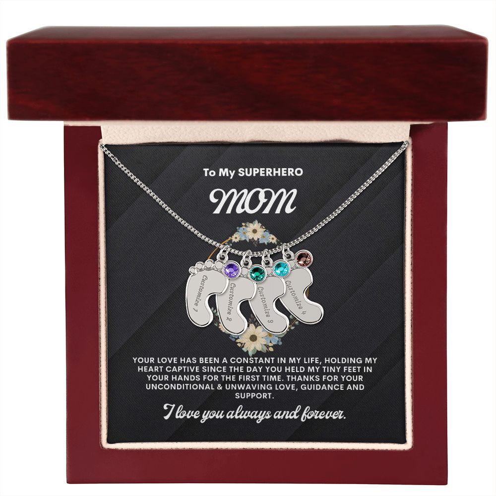 Necklace for Mom, Baby's Foot