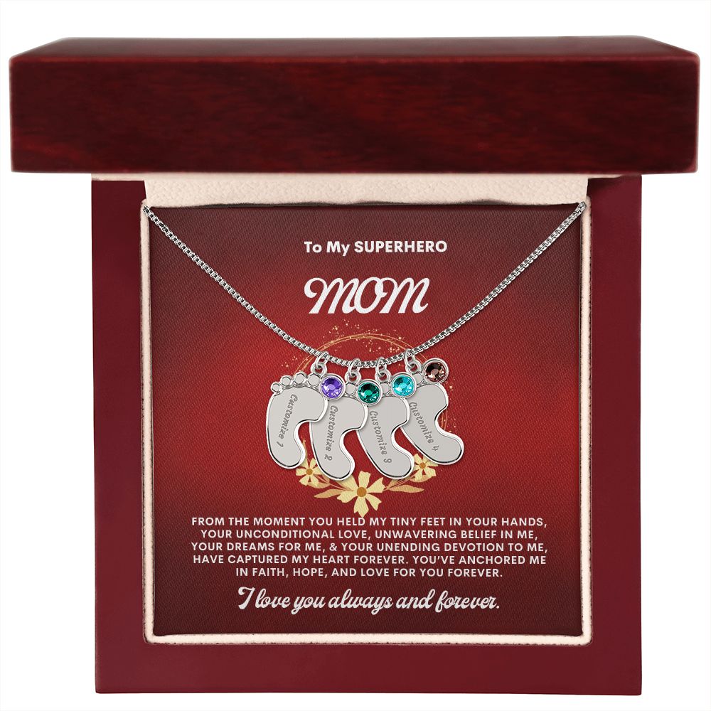 Necklace for Mom, Baby's Foot