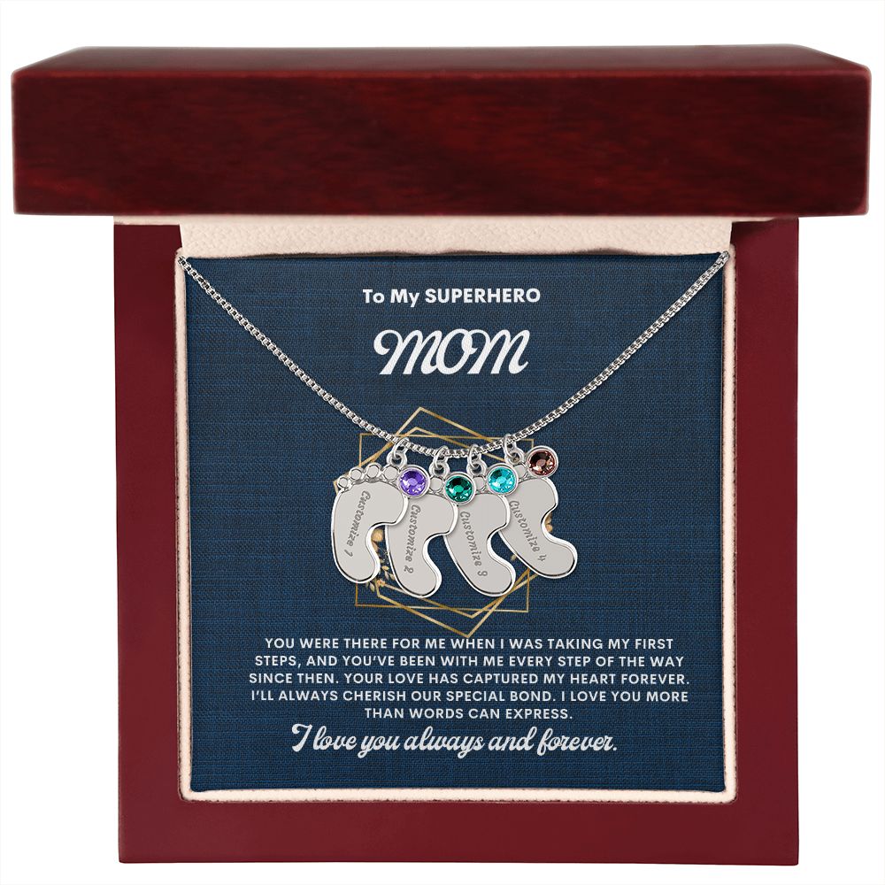 Necklace for Mom, Baby's Foot