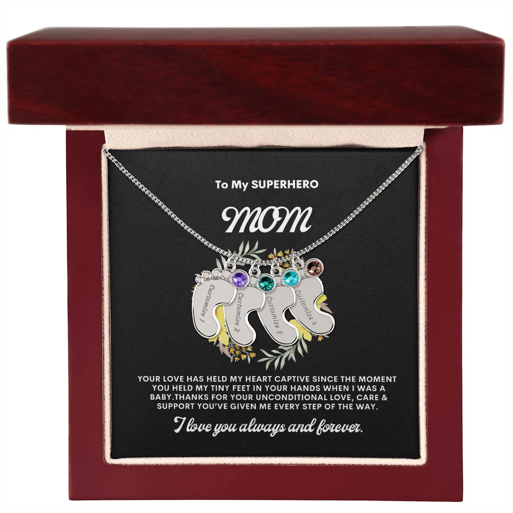 Necklace for Mom, Baby's Foot