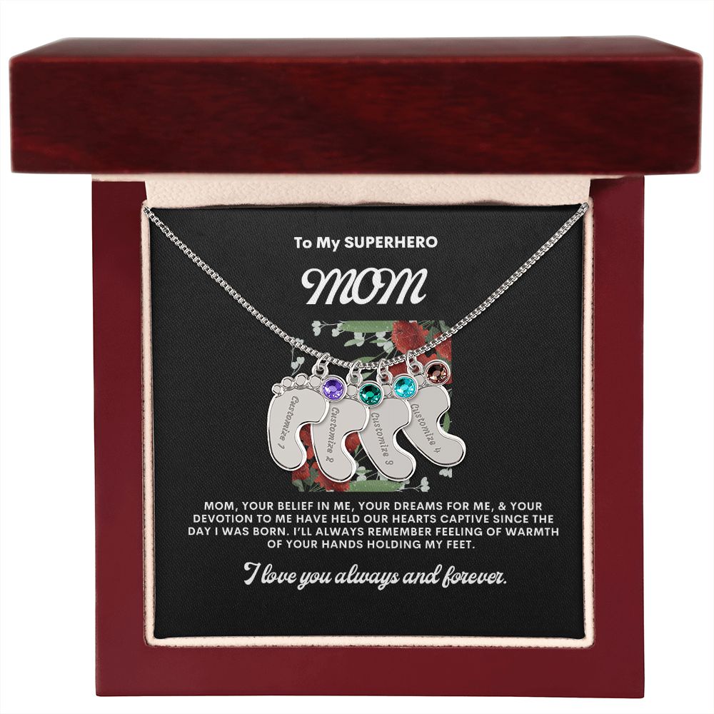 Necklace for Mom, Baby's Foot