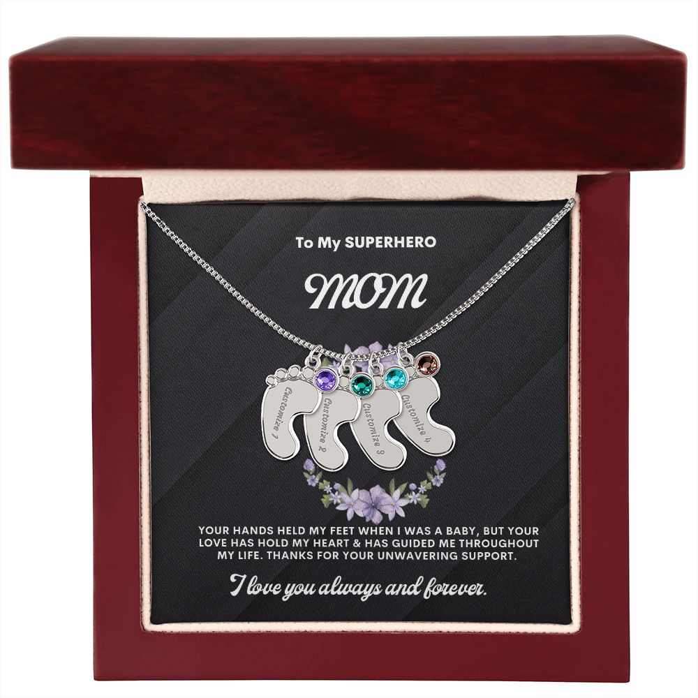 Necklace for Mom, Baby's Foot