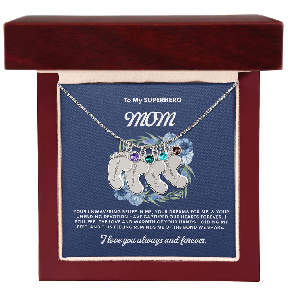 Necklace for Mom, Baby's Foot